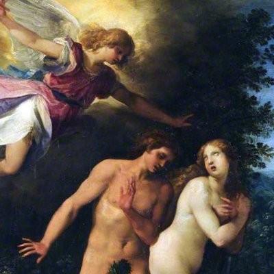 Adam et Eve chassés du Paradis - Cesari