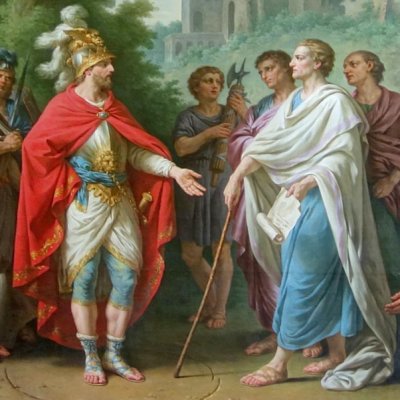 Popilius demande à Antiochus IV d’arrêter ses ravages en Egypte - Lagrenée