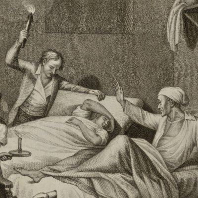 Loiserolles sauvé par son père - Aliprandi d’après Fragonard