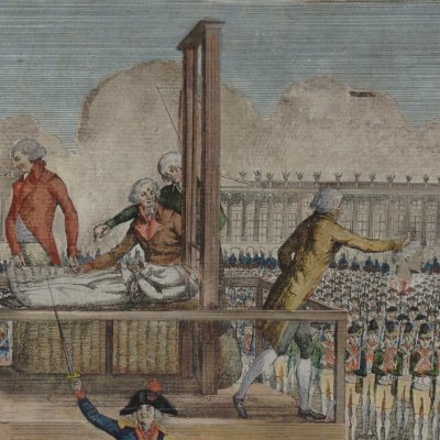 Exécution de Marie-Antoinette sur la place de la Révolution le 18 octobre 1793