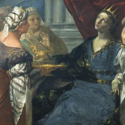 Artémise boit les cendres de son époux Mausole - Giovan Gioseffo Dal Sole 