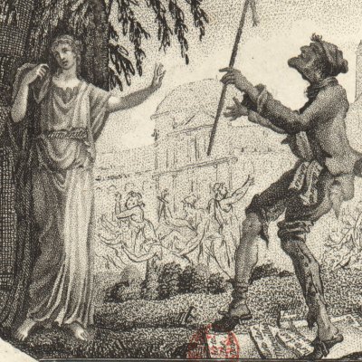 Un sans-culotte instrument de crimes dansant au milieu des horreurs…