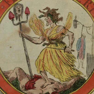 Contraste de la liberté britannique et de la liberté française en 1793 - Rowlandson