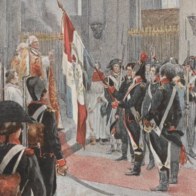 Bénédiction du drapeau (Un volontaire de 1792)