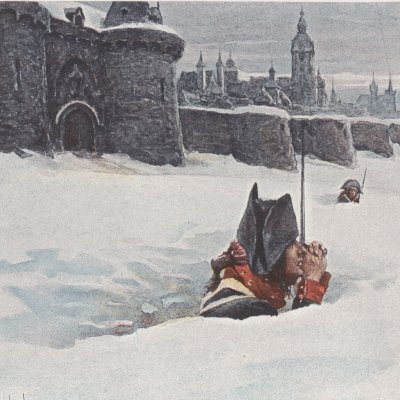 Guetteurs oubliés dans la neige (Un volontaire de 1792)