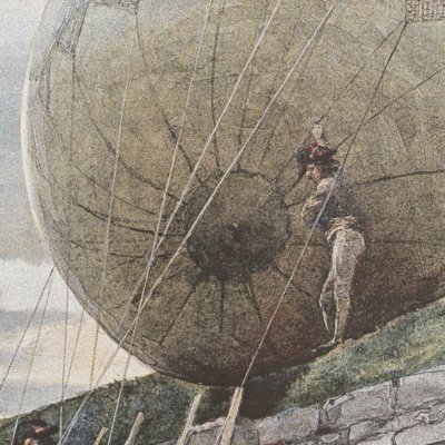 Lancement entre Maubeuge & Charleroi (Les aérostats aux armées de la république)