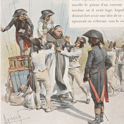 Un prieur en ballon (Les aérostats aux armées de la république)