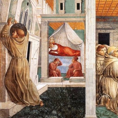 Songe d’Innocent III. Reconnaisance de la règle des Frères Mineurs - Benozzo Gozzoli