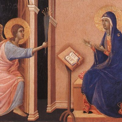 Annonce à la Vierge de la mort du Christ (Maestà de Sienne) - Duccio