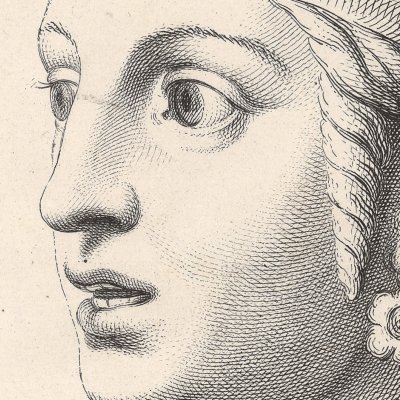 L’admiration avec étonnement (Expression des passions de l’âme, 1727) - Le Brun