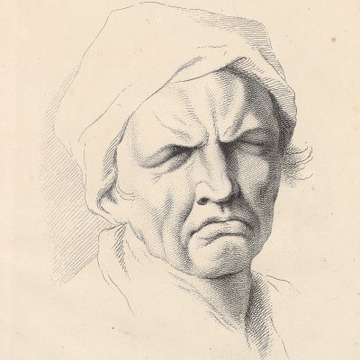 Le pleurer (Expression des passions de l’âme, 1727) - Le Brun