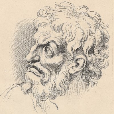 Le mépris (Expression des passions de l’âme, 1727) - Le Brun