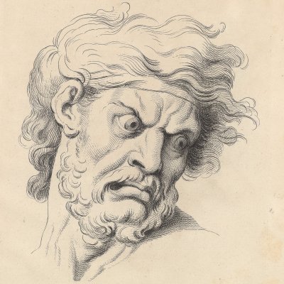 La colere (Expression des passions de l’âme, 1727) - Le Brun