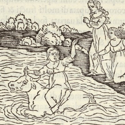 Côté du 1er chariot triomphal : Europe (Hypnerotomachia 1499, p. 159)