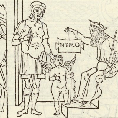 Avant & arrière du 1er chariot triomphal (Hypnerotomachia 1499, p. 160)