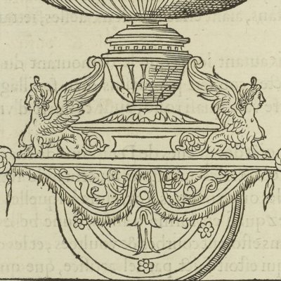 Fontaine perpétuelle sur un chariot (Songe de Poliphile, 1546, F38v) - J. Goujon