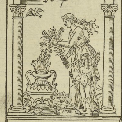 Printemps répandant des roses (Songe de Poliphile, 1546, F67v) - Jean Goujon