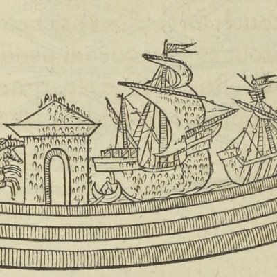 Clôture en frise de buis (Songe de Poliphile, 1546, F113) - Jean Goujon