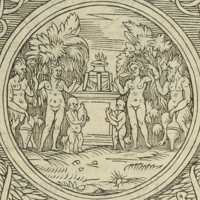 Stylobate avec sacrifice satyrique (Songe de Poliphile, 1546, F122v) - J. Goujon