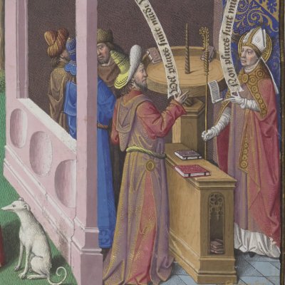 Augustin face à Mani : il n’y a qu’un seul monde (Cité de Dieu l.12, Fr19 fol.16)