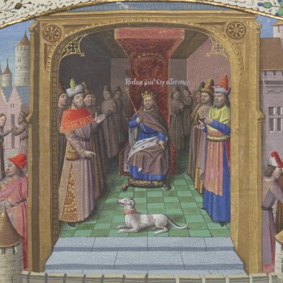 Belus et Romulus (Cité de Dieu l.18, Fr19 fol.132v)