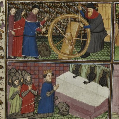 Malheurs des Romains païens (Cité de Dieu 1-10, Str. 0522, F120v)