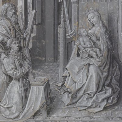 Philippe le Bon adore la Vierge (J. Miélot, Les Miracles de Notre Dame, Fr9199)