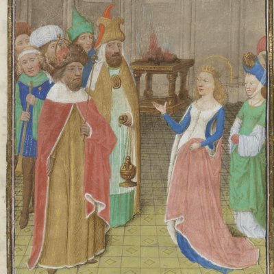 Catherine prêche contre les idoles (NAF28650)