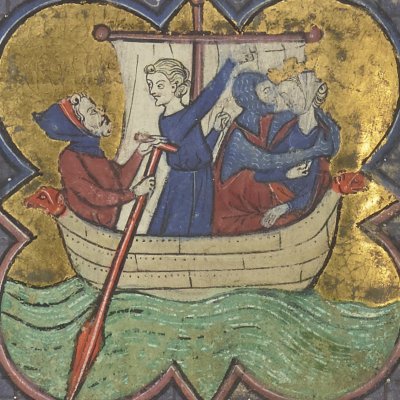 L’enlèvement d’Hélène (Roman de la poire, Bnf Fr2186 9v)