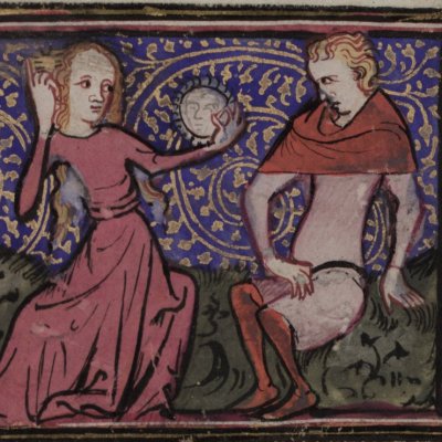La belle oiseuse (Roman de la rose, Oxford Selden Supra 57, F10)