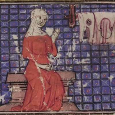Avarice (Roman de la rose, Oxford Selden Supra 57, F2v)