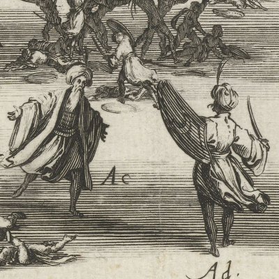 Acte V de la tragédie Il Solimano, de Bonarelli della Rovere - Jacques Callot