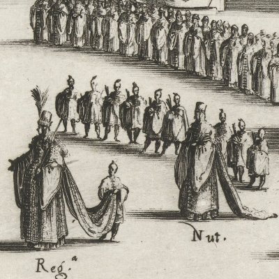 Acte II de la tragédie Il Solimano, de Bonarelli della Rovere - Jacques Callot