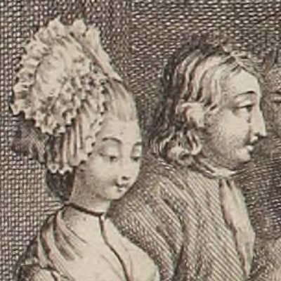 Ursule & Edmond choisis pour aller à la ville (Pays pervertie 1784 fig2) - Binet