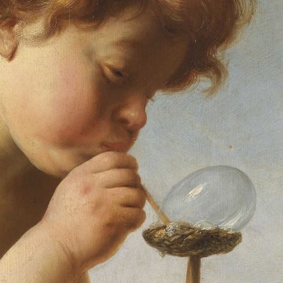 Enfant faisant des bulles de savon - Jan Lievens