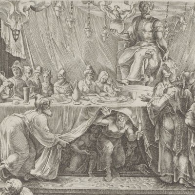 Festin des prêtres avec les offrandes de Baal - M. van Heemskerck