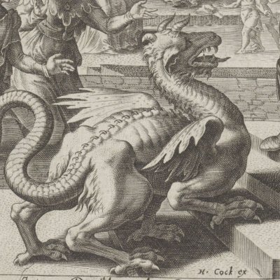 Daniel empoisonne le dragon - M. van Heemskerck