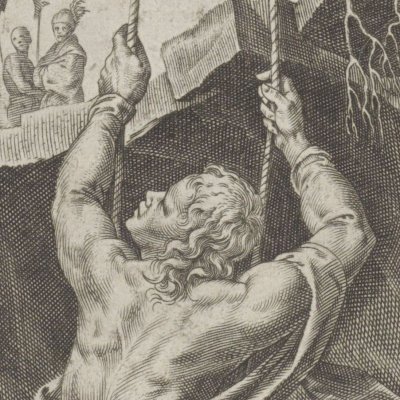 Darius sauve Daniel de la fosse aux lions - M. van Heemskerck