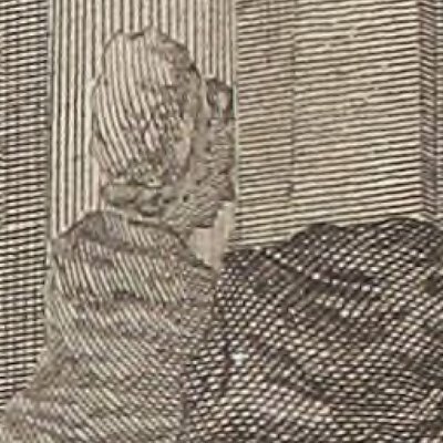 Rencontre de Laure et Gaudet (Paysanne pervertie 1784, fig. 9) - Binet