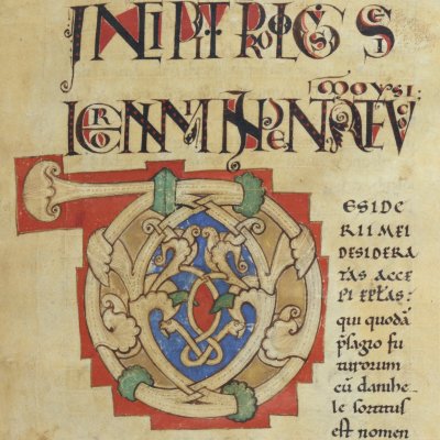 D historié (Bible Mazarine, Bnf Latin 7, F°3)