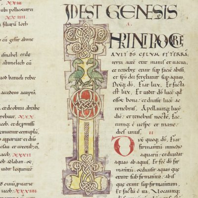 I historié (Bible Mazarine, Bnf Latin 7, F°3v°, Genèse)