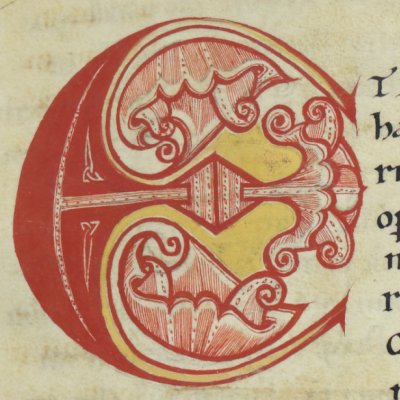 E historié (Bible Mazarine, Bnf Latin 7, F°94, 1er livre des rois)