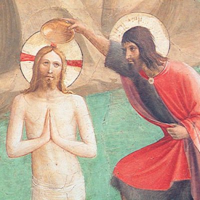 Le baptême du Christ (Couvent San Marco) - Fra Angelico