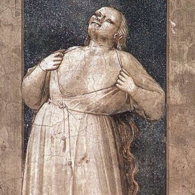 La colère (Ira, chapelle Scrovegni) - Giotto