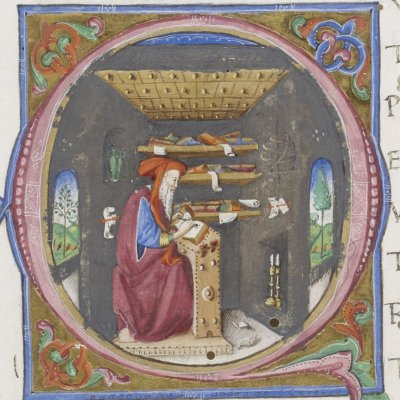 Sénèque dans son cabinet (Sénèque Bnf Latin 17842)