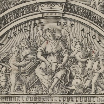 La mémoire des âges (Thevet, Les Vrais Pourtraits…, 1584, frontispice)