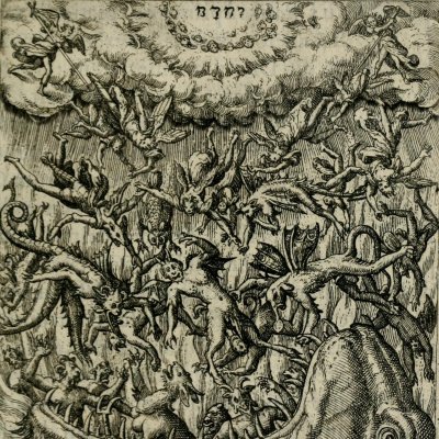 La chute de Satan (Boissard, Theatrum vitae humanae) - Th. De Bry