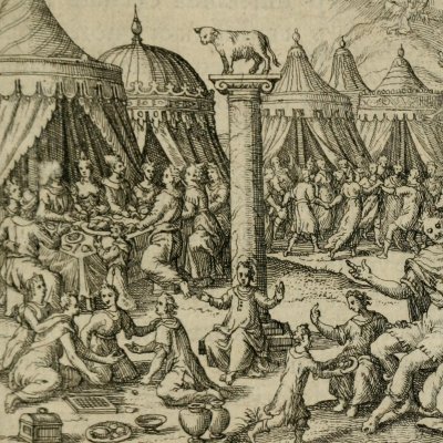 Adoration du veau d’or (Boissard, Theatrum vitae humanae) - Th. De Bry