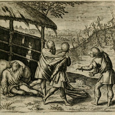 L’ivresse de Noé (Boissard, Theatrum vitae humanae) - Th. De Bry