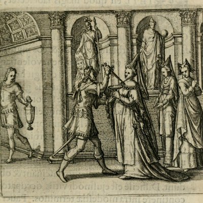 Rosemonde femme d’Alboïn (Boissard, Theatrum vitæ humanæ) - Th. De Bry